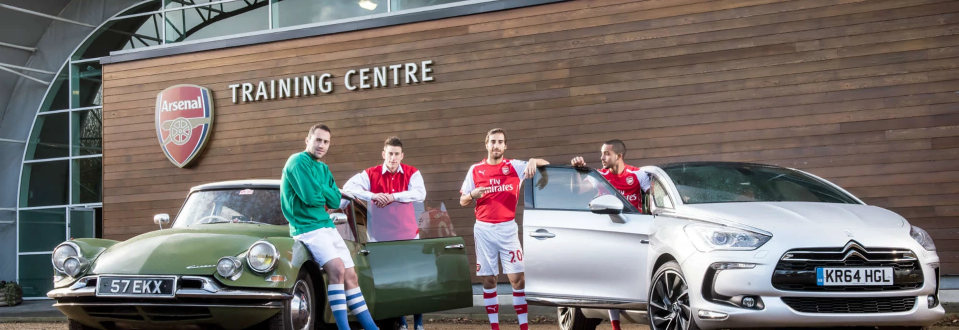 The cars of Arsenal Football Club players 
